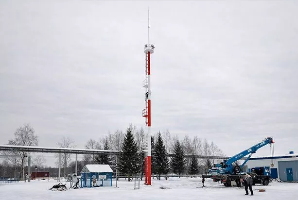 Мачта освещения ВМОН-25. <br />
ПАО «Газпром» г. Томск